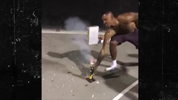 Nick Young Almost Blows His Hand Off With Firework On 4th Of July 8994