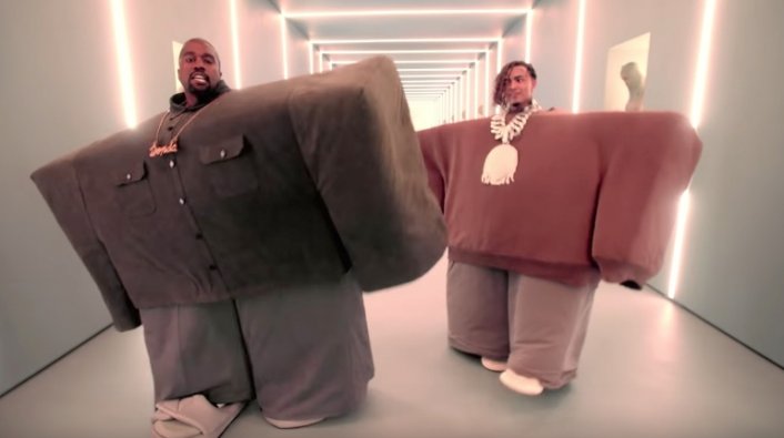 Kanye And Lil Pump Drop Video For I Love It Featuring Adele Givens - kanye west lil pump i love it roblox edition ft adele givens